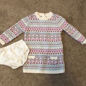 Sweater dress for baby